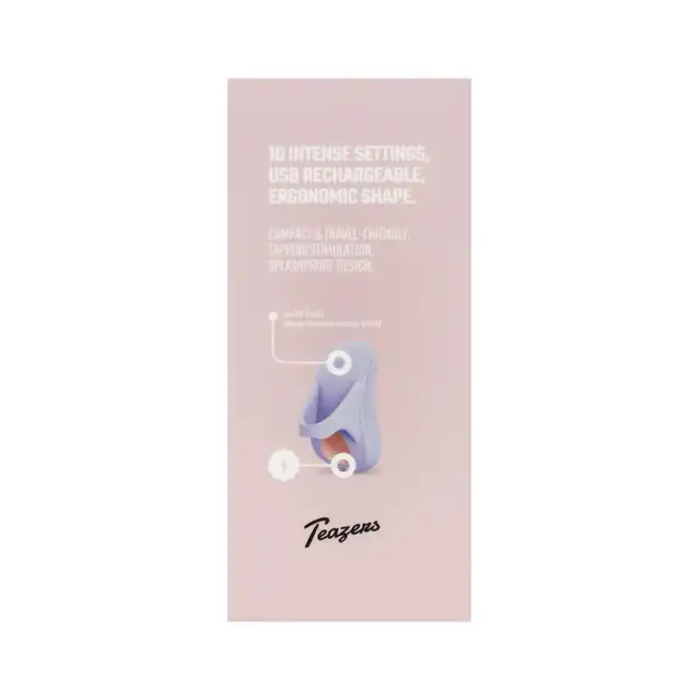 Teazers – Finger Vibrator Tapping Toy Purple. Kompaktowy wibrator palcowy z funkcją rytmicznego „tappingu” i 10 programami stymulacji