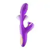 Yoba Joyfully 3-in-1 - Wibrator Rabbit z Tappingiem Punktu G, Stymulacja Łechtaczki i Pochwy - Nowoczesne podejście do intymnej przyjemności. Fioletowy, ładowany USB