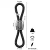 Rebel - Heavy Rope Cock Strap with Two Loops 87g - Podwójny Pierścień na Penisa i Jądra z Obciążnikiem - Stworzony, by wzmocnić każdą chwilę.