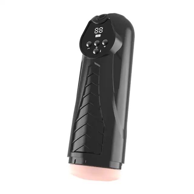 B-Series Power - Luxury Masturbator Premium Rechargable Multifuncions 04. Luksusowy masturbator z 9 trybami wibracji, 9 poziomami ssania, USB-C i wodoodpornością IPX6.