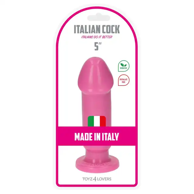 Toyz4Lovers - Caio Anal Dildo 16,5 cm Pink - Różowe, realistyczne dildo analne z wysokiej jakości PVC. Produkt Włoski!