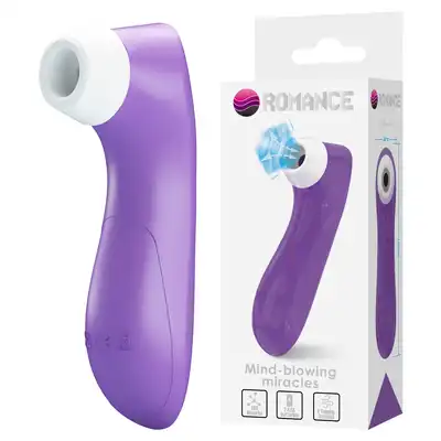 Romance - Breeze Sucking Pleasure Stimulator Purple - Stymulator powietrzny, 8 trybów intensywności, fioletowy - Bezdotykowa przyjemność, która robi wrażenie.