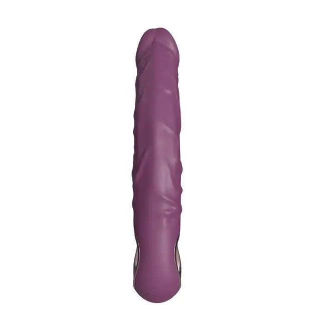 B-Series – Realistic Vibrator Purple. Realistyczny wibrator silikonowy z 10 trybami wibracji, ładowaniem USB i wodoodporną konstrukcją