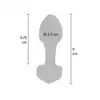 ToyJoy - Glass Worxx.  Anal Stargazer Szklany korek. Idealny kształt. 5,7 cm