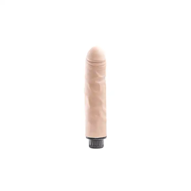Simple Pleasure - wibrator z regulacją prędkości z cyberskóry, 20 cm - Realistyczny dotyk. Płynna kontrola intensywności!