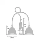 She. E.O. - Pompa do powiększania biustu. Pobudza wrażliwość sutków. Vacuum Breast Pleasure Pump S/M