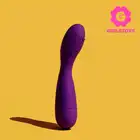 Girls Toys - Wibrator Calvi. Fioletowy silikonowy wibrator z trybem pulsacji i wibracji oraz stymulacją punktu G