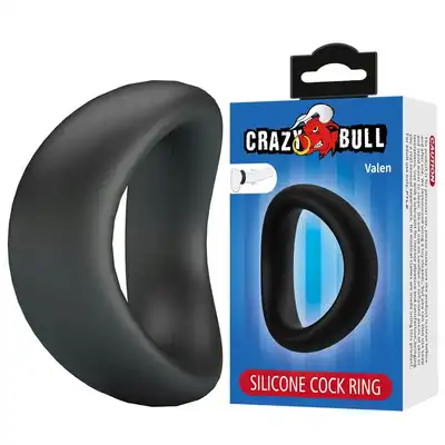 Crazy Bull - Valen. Wygięty, specialnie wyprofilowany pierścień erekcyjny.