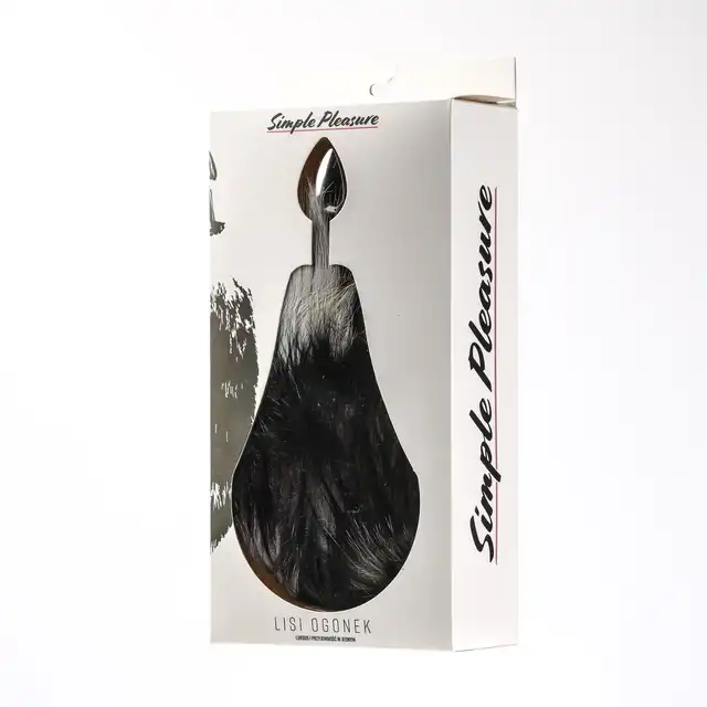 Simple Pleasure - Lisia gęsta kita. Korek stalowy. Rozmiar S. Długośc kity 38,5 cm