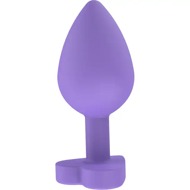 Anal Play - Booty Sweethearts "Secret Entrance" Plug - Uroczy silikonowy korek analny z podstawą w kształcie serduszka i zadziornym napisem.