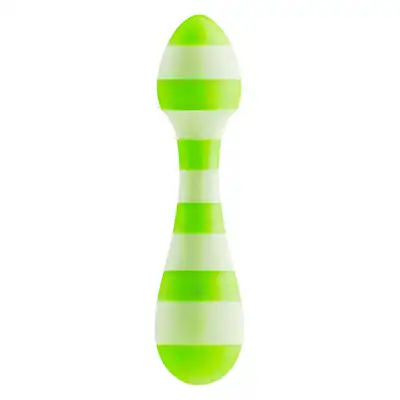 Dream Toys – Glitz Green Girl. Podróżny masażer różdżka z 10 trybami i elastyczną głowicą