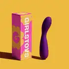 Girls Toys - Wibrator Calvi. Fioletowy silikonowy wibrator z trybem pulsacji i wibracji oraz stymulacją punktu G