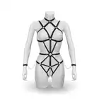Bijoux Pour Toi Emmanuelle Harness Body – Jednoczęściowy Harness Modelujący Sylwetkę - Podkreśla sylwetkę i pewność siebie. One Size, czarny.