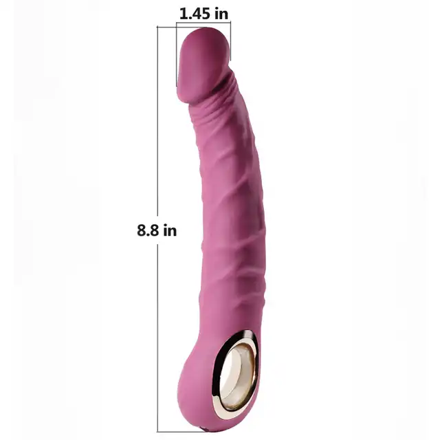 B-Series – Realistic Vibrator Purple. Realistyczny wibrator silikonowy z 10 trybami wibracji, ładowaniem USB i wodoodporną konstrukcją