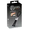 Rebel - Heavy Rope Cock Strap 84g - Silikonowa Pętla na Penisa i Jądra z Obciążnikiem - Stworzony dla stabilności i intensywności.