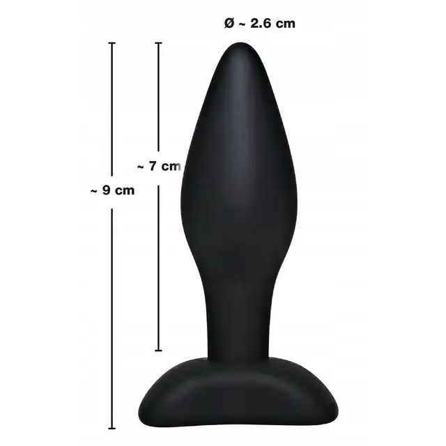 You2Toys – Black Velvets Anal Plug. Silikonowy plug o anatomicznym kształcie z przyssawką 