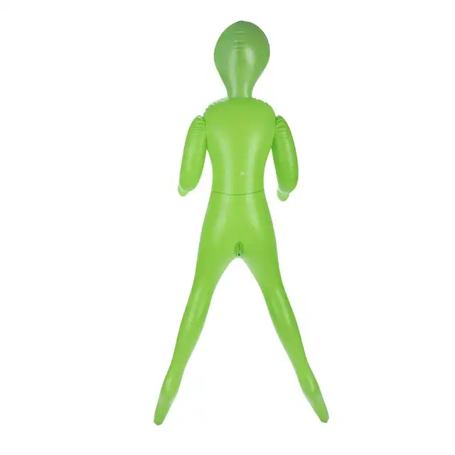 To Infinity 35SFA – Dmuchana lalka UFO PVC 153 cm. Zielona stojąca kosmitka z 3 piersiami. Kobieta nie z tej ziemi!