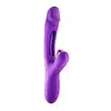 Yoba Joyfully 3-in-1 - Wibrator Rabbit z Tappingiem Punktu G, Stymulacja Łechtaczki i Pochwy - Nowoczesne podejście do intymnej przyjemności. Fioletowy, ładowany USB