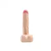 Simple Pleasure - dildo z cyberskóry  z wbudowanym kręgosłupem, 23 cm - Realizm, który możesz ustawić po swojemu!