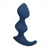 Mr. Play -  David/Samuel Prostate Massager. Niebieski profilowany silikonowy masażer prostaty 11,8 cm długości
