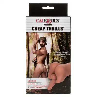 Calexotics - Masturbator pupa żołnierza z jądrami i penisem. Teksturowany The Soldier Ass Stroker. Materiał Pure skin.