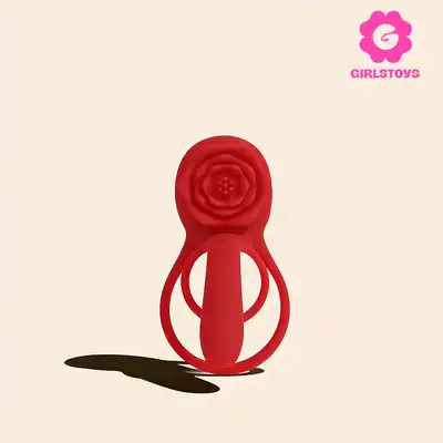 Girls Toys - Dual Passion App Red Rose. Silikonowy wibrator dla par sterowany aplikacją. Niesamowite doznania i pełna stymulacja łechtaczki. 