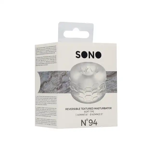 Sono - No.94. 3w1 masturbator, bumper i pierścień erekcyjny w jednym. 