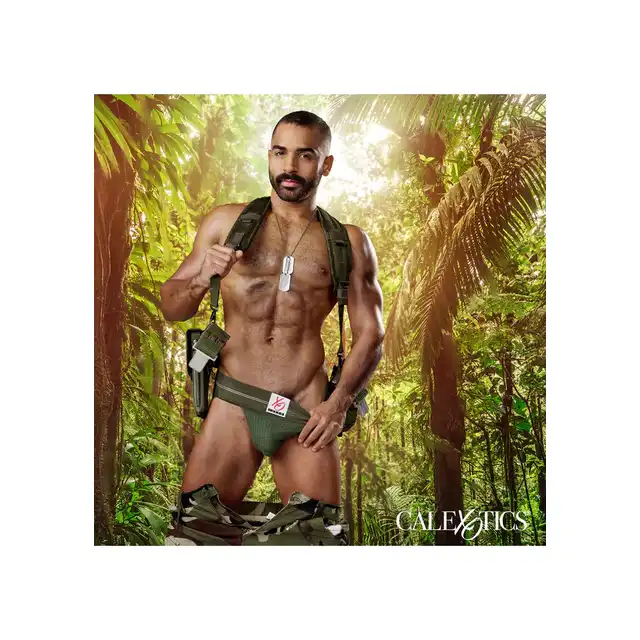 Calexotics - Masturbator pupa żołnierza z jądrami i penisem. Teksturowany The Soldier Ass Stroker. Materiał Pure skin.