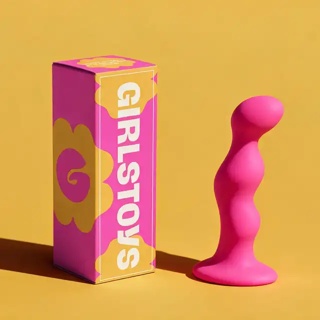 Girls Toys - Dildo analne Maspalomas. Pink Wave Anal Dildo – Silikonowy korek analny z przyssawką. Falisty profil, smukła forma i stabilna podstawa w intensywnie różowym wydaniu.