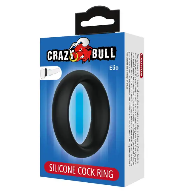 Crazy Bull - Elio Silicone Cock Ring - Klasyczny pierścień erekcyjny z elastycznego silikonu.
