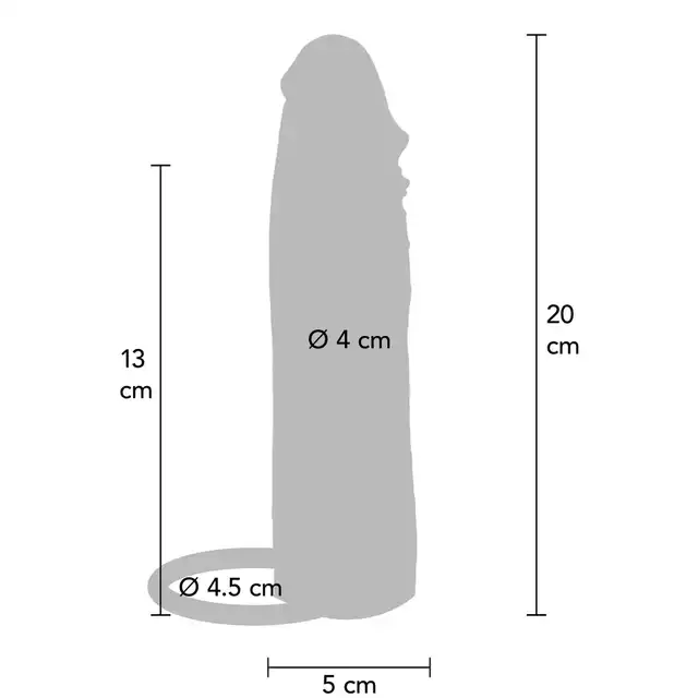 ToyJoy - Hydrated Skin Penis. Wibrująca przedłużka 20 cm. 100% Silikon. Ruchoma skóra dual silicon skin. Zdalnie sterowany