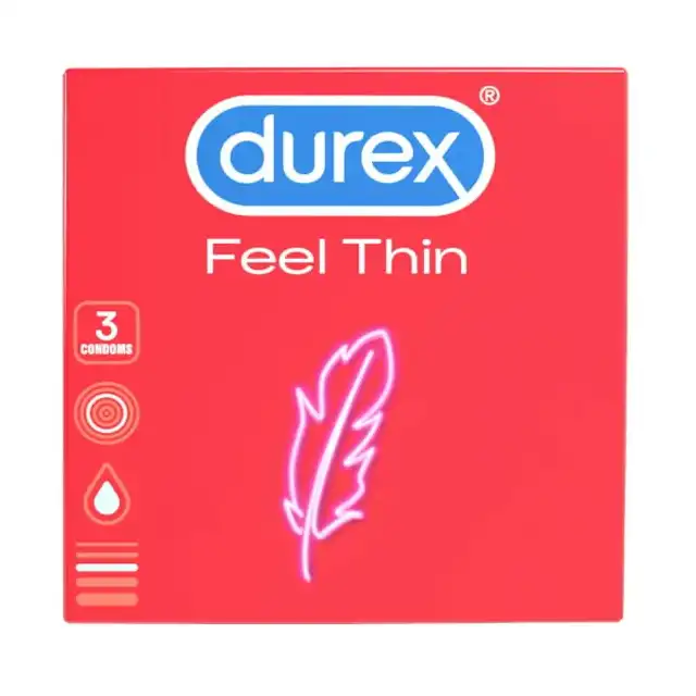 Durex - Fetherlite Thin 3 szt. Ultracienkie prezerwatywy.