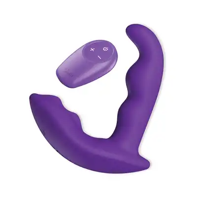 She. E.O. - Stymulator analny 9cm zaprojektowany dla kobiet. 2 silniki.  Stymulacja wewnętrzna i zewnętrzna. 10 programów. Zdalnie sterowany.