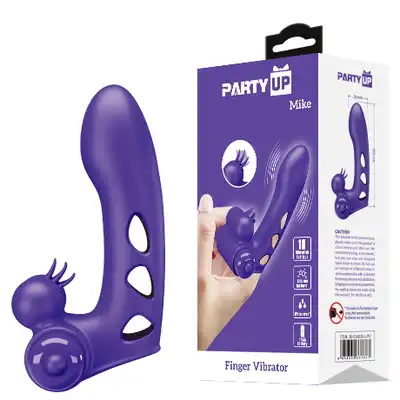 Party Up - Wibrator na palec Mike. Do stymulacji łechtaczki, masażu, wstepnej gry analnej.