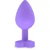 Anal Play - Booty Sweethearts "Secret Entrance" Plug - Uroczy silikonowy korek analny z podstawą w kształcie serduszka i zadziornym napisem.