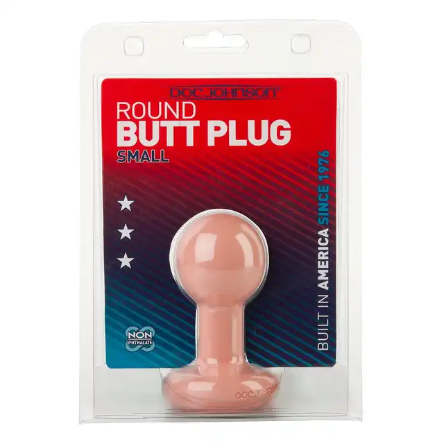 Doc Johnson - Butt Round Plug. Okrągły korek analny dla początkujących, rozmiar S. 
