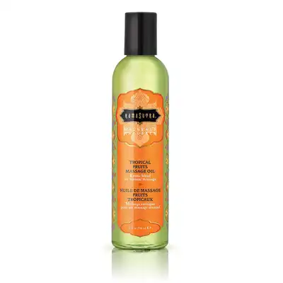 Kamasutra - Massage Oil Tropical 236 ml. Olejek do masażu o zapachu tropikalnych owoców Mega Sale!