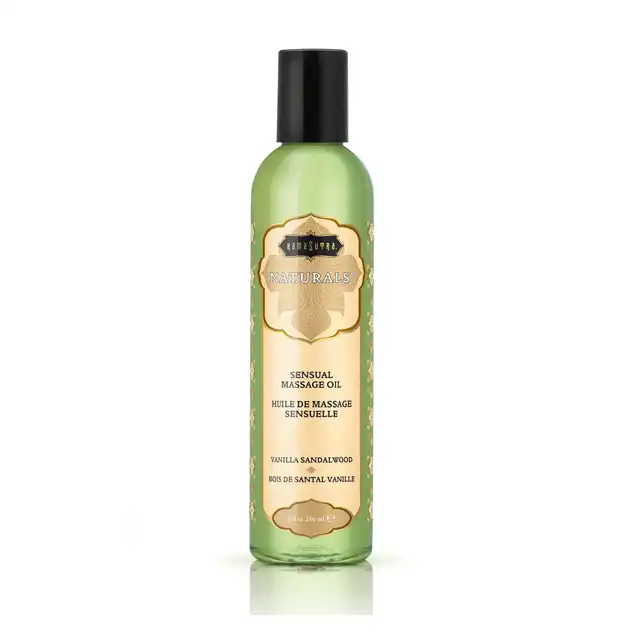 Kamasutra  - Naturals Massage Oil Vanilla Sandalwood 236 ML. Cudowny olejek do masażu.