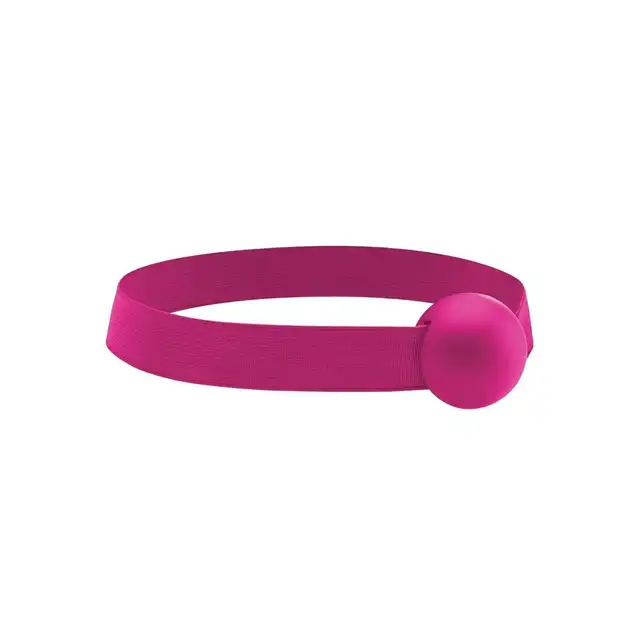 Ouch! - Elastic Ball Gag Pink. Różowy elastyczny, bardzo wygodny i bezpieczny knebel. 