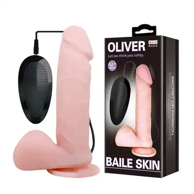  Olivier- wibrujące dildo z przyssawką rotacyjne 