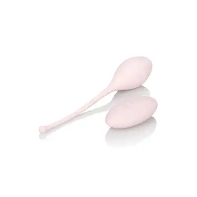 Calexotics - Vibrating Remote Kegel Exerciser. Urocze, silikonowe jajeczko z pilotem. Pastelowy róż.