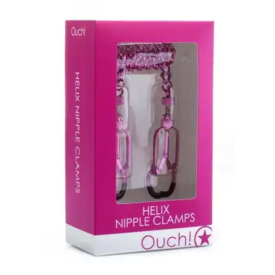 Ouch! - Helix Nipple Clamps. Różowe klamerki na sutki. Nowość!