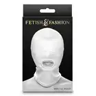 NS Novelties - Fetish Fashion Hood White. Maska z otworem na usta, elastyczna, ograniczająca zmysły. 