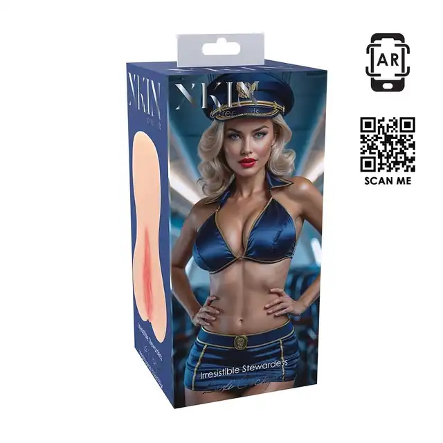 Xkin - Career Girls Irresistible Stewardess Lexi Cockpit - Kompaktowy masturbator z teksturowanym wnętrzem. Zabierz swoją prywatną stewardessę w podróż!