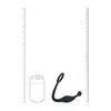 Levelz – Silicone Cockring with Prostate Stimulator M. Ergonomiczny silikonowy czarny stymulator prostaty z ringiem na penisa