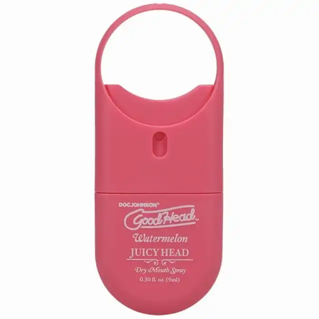 Doc Johnson - GoodHead Juicy Head To-Go Dry Mouth Spray Watermelon – spray nawilżający do ust 9 ml o smaku arbuza. Opakowanie podróżne. Zabierz go wszędzie.