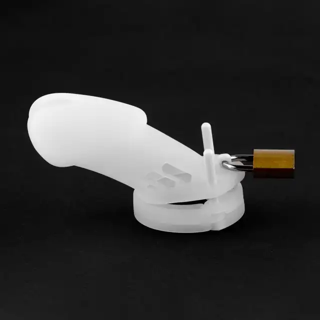 BSeries - Silicone Penis Cock Cage - Regular - Silikonowa klatka na penisa z 5 wymiennymi ringami oraz kłódką. Idealny wybór dla osób ceniących dopasowanie, komfort i funkcjonalność.