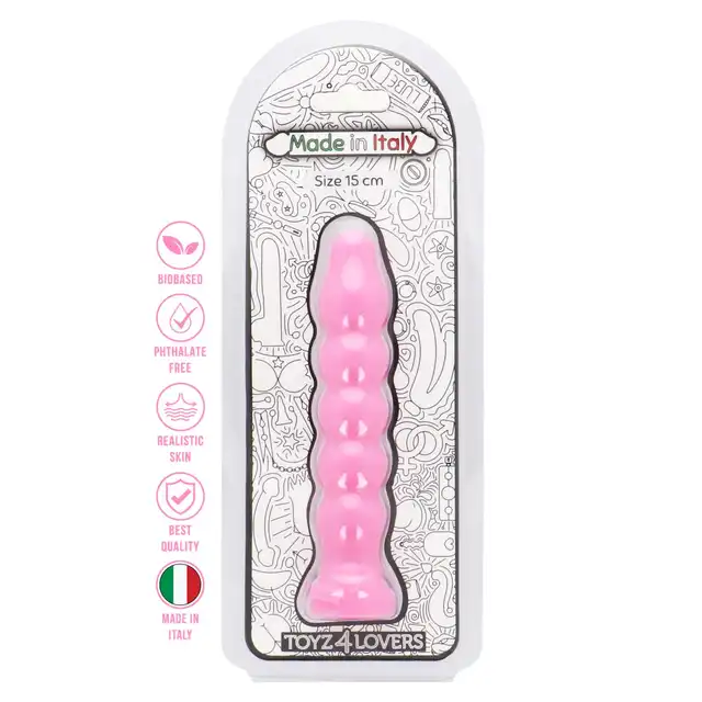 Toyz4Lovers - Gaio Anal Dildo 15 cm Pink - Dildo analne o stopniowanej konstrukcji w kolorze różowym. Włoska jakość!