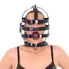 Kiotos - Head Cage Black - Czarna stalowa maska BDSM wykonana ze stali nierdzewnej. Idealna dla odważnych uległych!