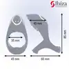 Ibiza - Multi Sensorial Cock Ring. Nowoczesny czarny pierścień na penisa z miękkiego silikonu